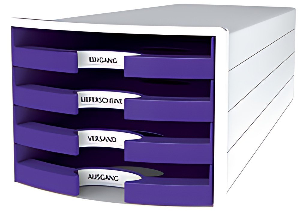 HAN Module de rangement IMPULS 2.0, 4 tiroirs ouverts, blanc