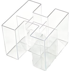 HAN Multipot à crayons BRAVO, 5 compartiments, transparent