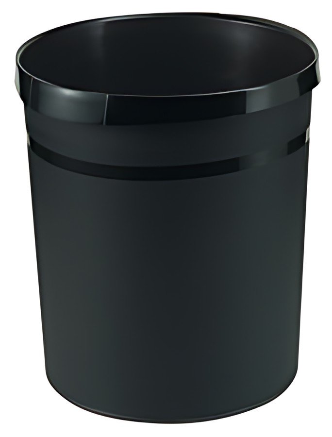 HAN Corbeille à papier GRIP KARMA, plastique, 18 L, noir