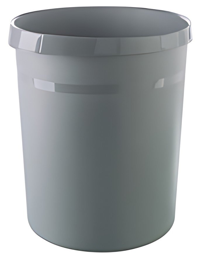 HAN Corbeille à papier GRIP KARMA, plastique, 18 L, gris