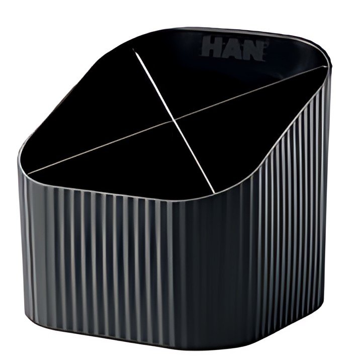 HAN Multipot à crayons Re-X-LOOP, plastique éco, noir