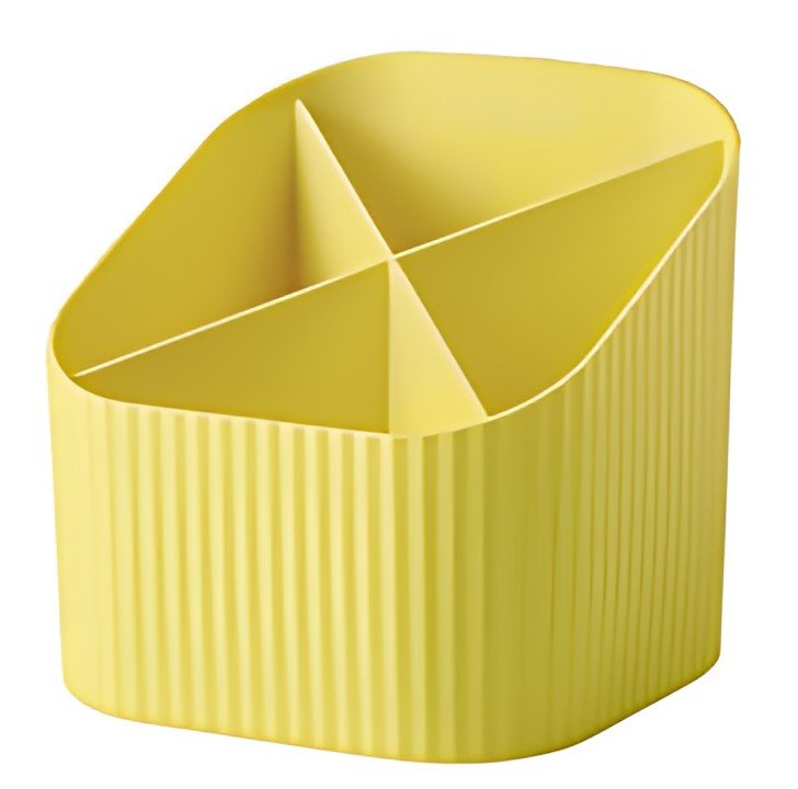 HAN Multipot à crayons Re-X-LOOP, plastique éco, jaune