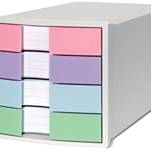 HAN Module de classement IMPULS, 4 tiroirs, blanc/pastel