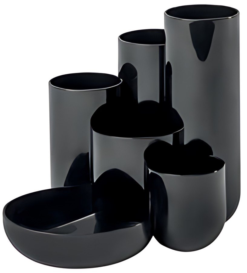 HAN Multipot à crayons CAMPUS, 6 pots, polystyrène, noir