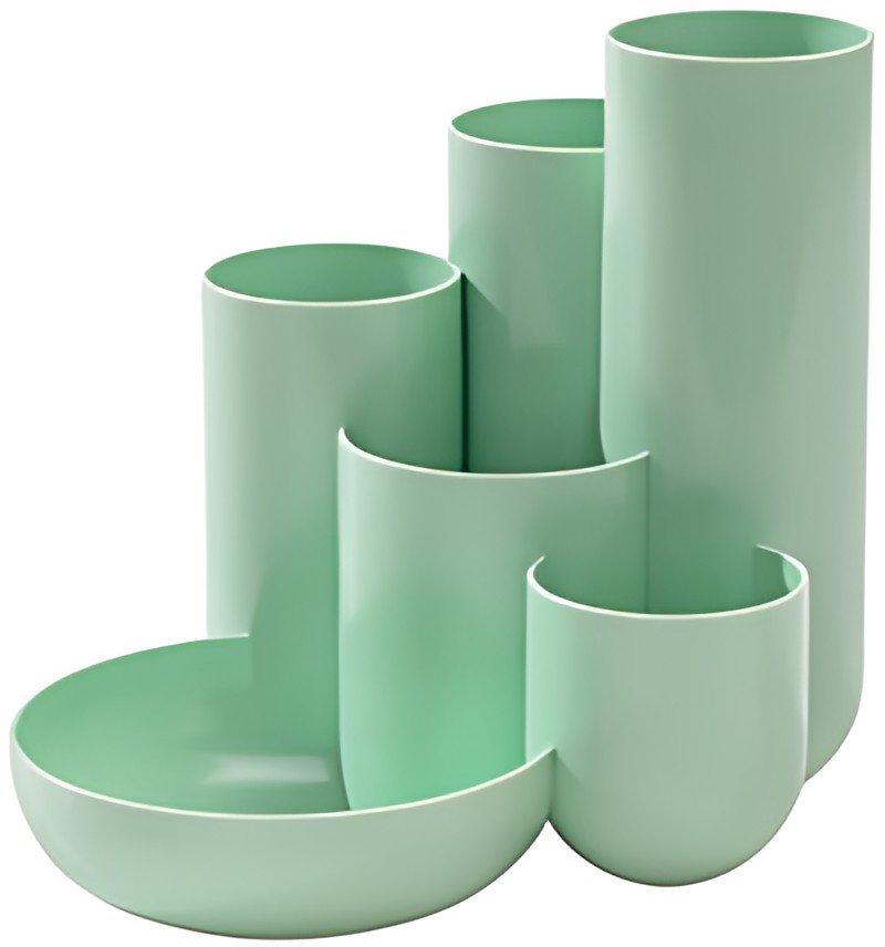 HAN Multipot à crayons CAMPUS, 6 pots, vert pastel