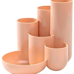 HAN Multipot à crayons CAMPUS, 6 pots, orange pastel