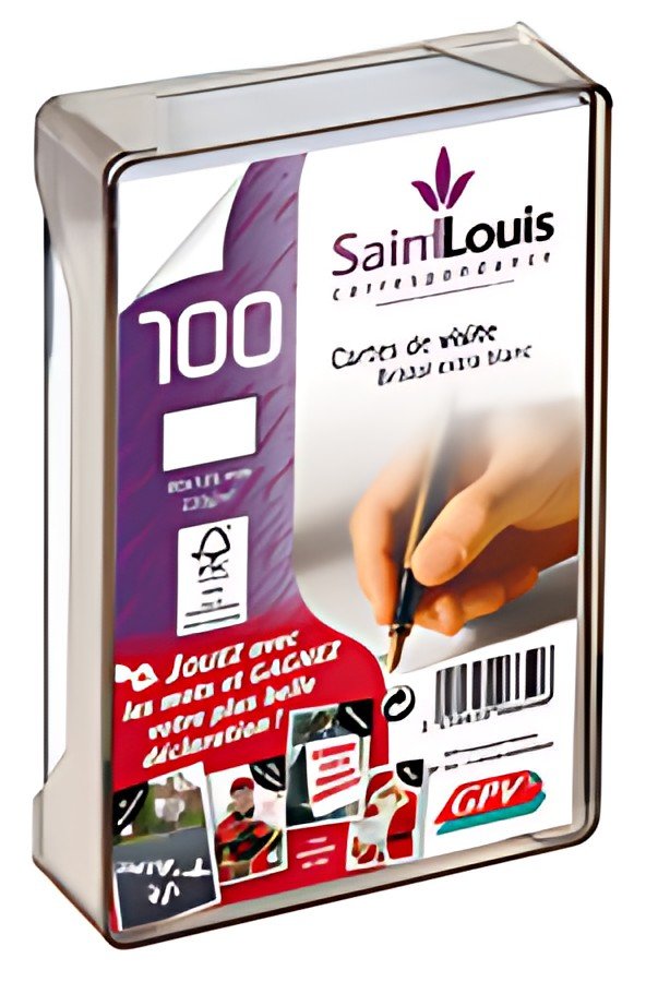 GPV Cartes de visite Saint Louis, en boîtier plexiglas