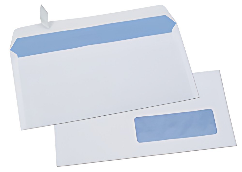 GPV Enveloppes ECO, DL, 110 x 220 mm, sans fenêtre, blanc