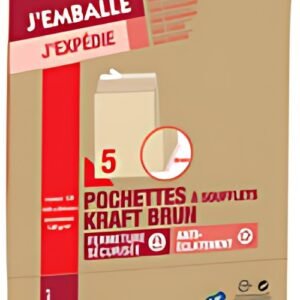 GPV Pochettes à soufflets, C4, 229 x 324 mm, kraft brun