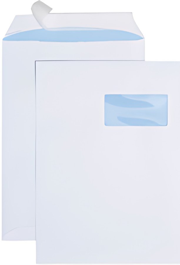 GPV Pochettes Premier Numérique, C4, à fenêtre, blanc
