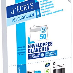 GPV Enveloppes, DL, 110 x 220 mm, sans fenêtre, blanc