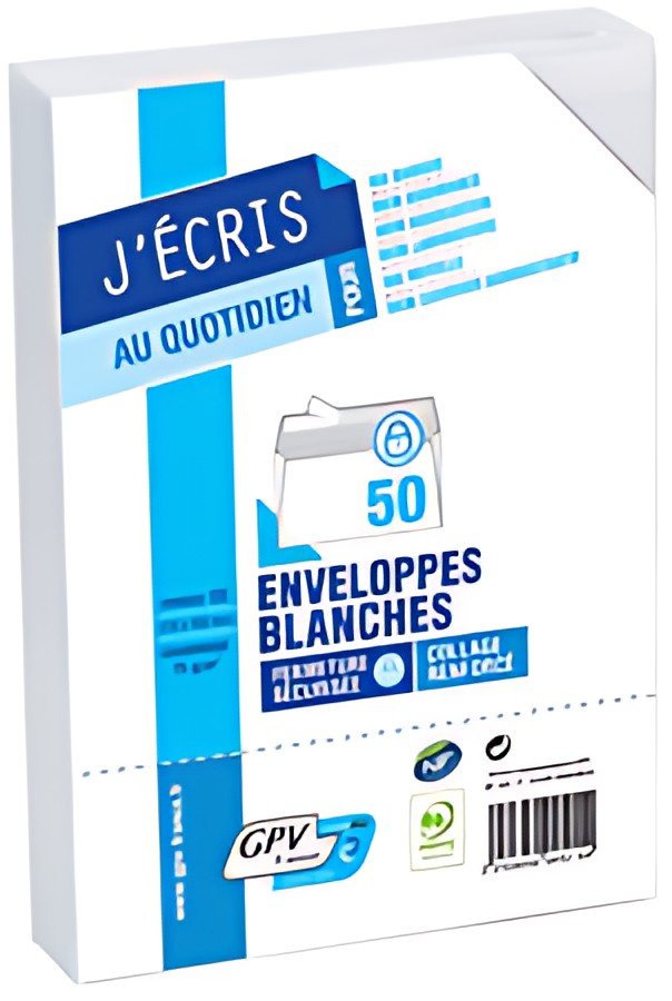 GPV Enveloppes, DL, 110 x 220 mm, sans fenêtre, blanc