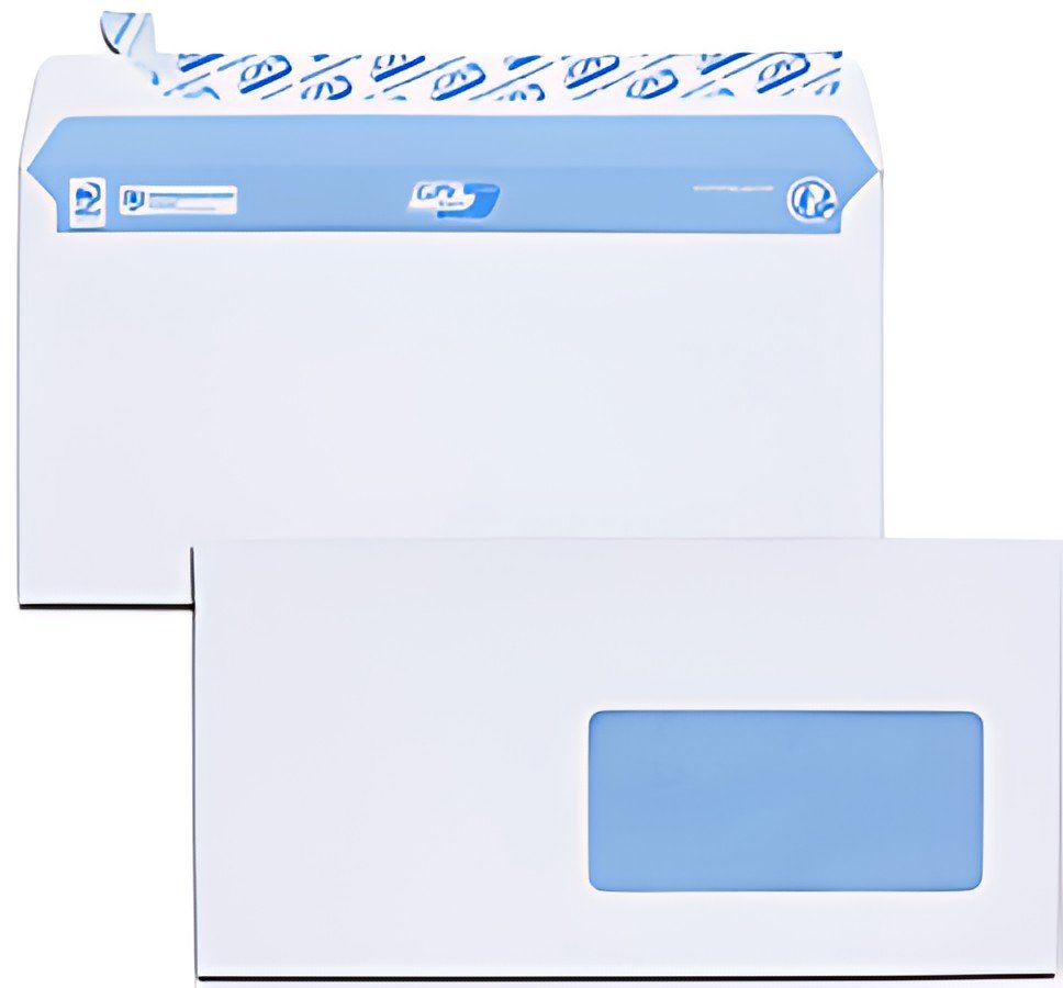 GPV Enveloppes, C5, 162 x 229 mm, avec fenêtre, blanc