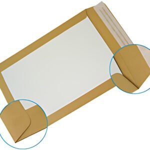 GPV Pochettes dos carton, 320 x 430 mm, kraft brun