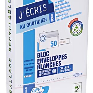 GPV Enveloppes précasées, C6, 114 x 162 mm, blanc