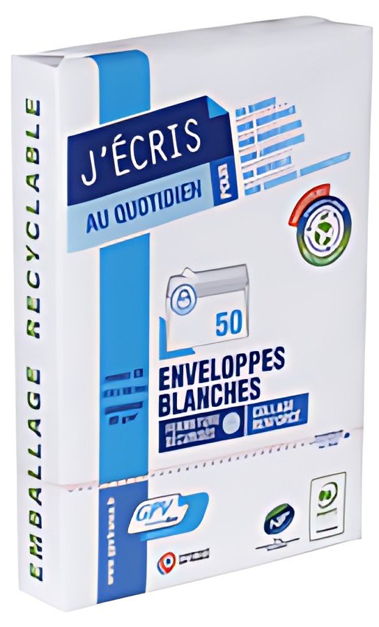GPV Enveloppes, DL, 110 x 220 mm, avec fenêtre, blanc