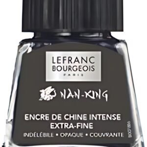 LEFRANC BOURGEOIS Encre de Chine Nan-King, 14 ml, noir