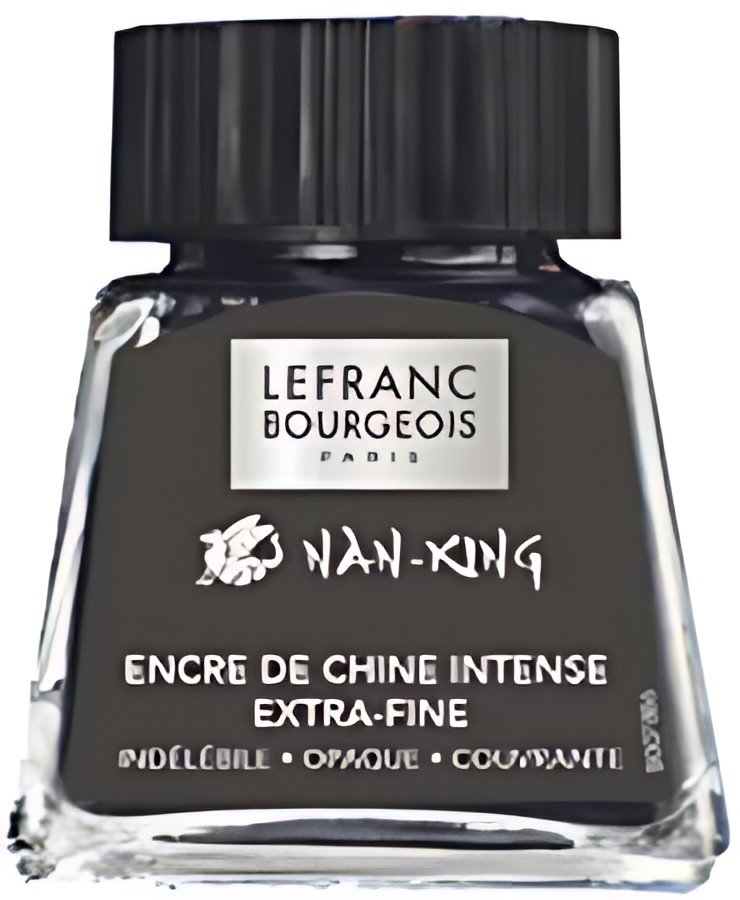 LEFRANC BOURGEOIS Encre de Chine Nan-King, 14 ml, noir