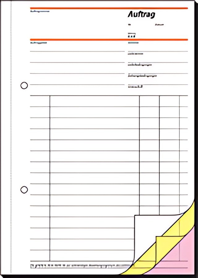 Carnet de formulaires sigel "facture/réception de marchandises", A4, 50 feuilles