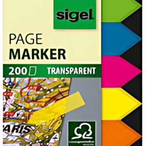 sigel Marque-page repositionnable "Film", flèche, 45 x 12 mm