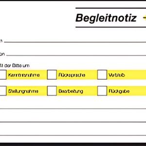 sigel Haftformular "Begleitnotiz", 100 x 75 mm, 50 Blatt