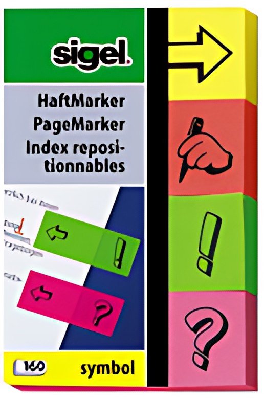 sigel Marque-page repositionnable Symbole, 50 x 20 mm
