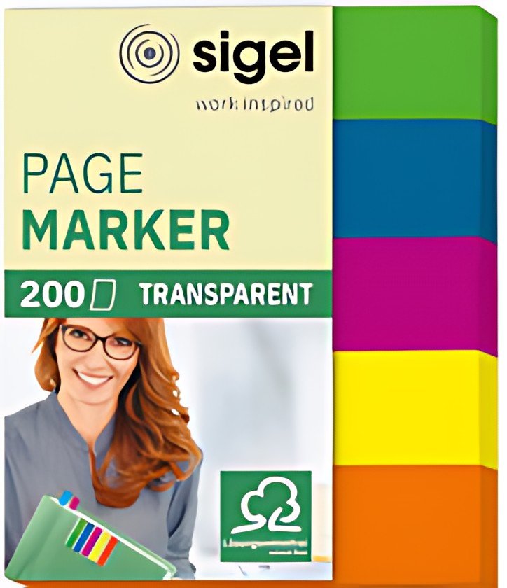 sigel Marque-page repositionnable mini, 50 x 12 mm