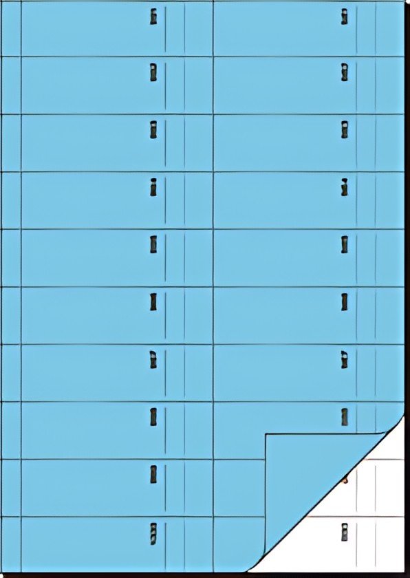 sigel Bloc de bons "Carnet de bons", A4, 1000 coupons, bleu