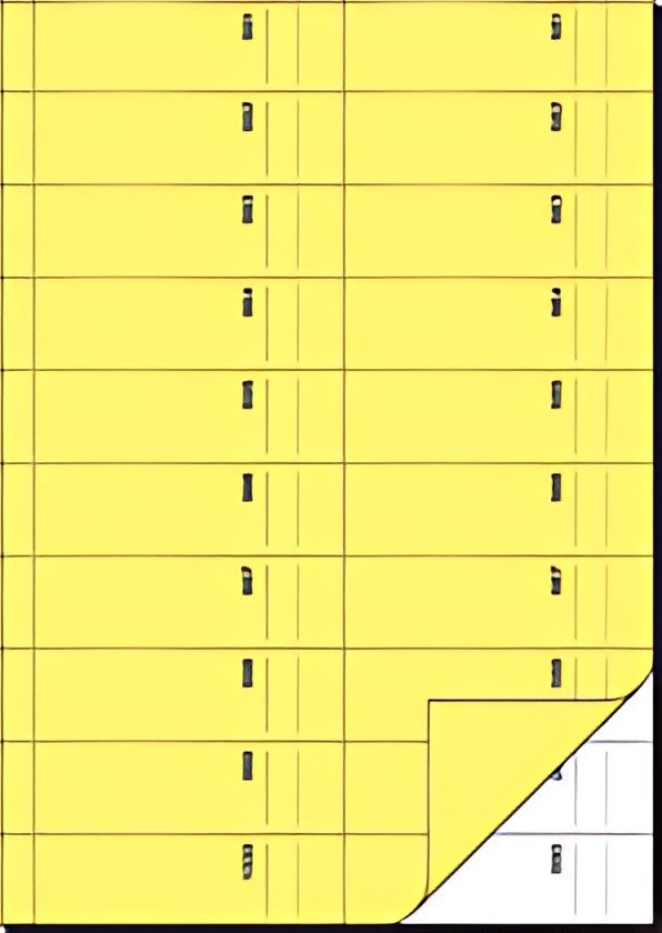 sigel Bloc de bons "Carnet de bons", A4, 1000 coupons, jaune