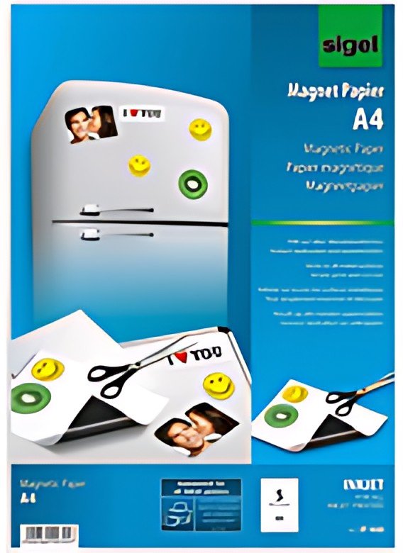 sigel Papier magnétique pour jet d'encre, revêtement spécial