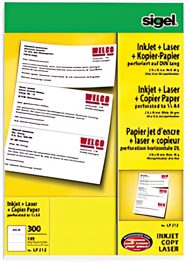 sigel papier multifonction "MultiPrint", A4 perforé sur A5