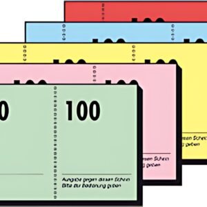 sigel Bloc de tickets numérotés 1-100, 105 x 50 mm,
