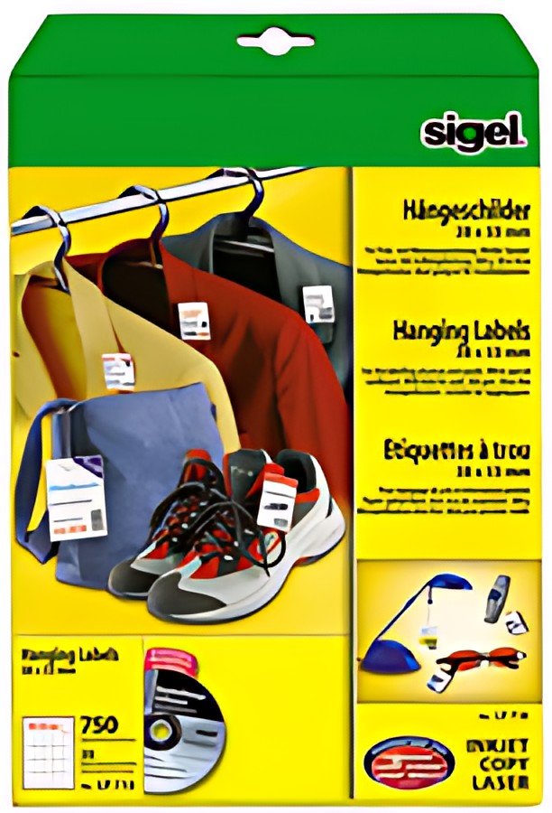 sigel Etiquette à trou, 27 x 40 mm (A4), 200 g/m2, blanc