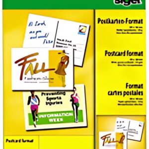 sigel cartes postales PC, A6, 185 g/m2, blanc