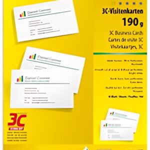 sigel Cartes de visite, 85 x 55 mm, 225 g/m2, extra blanc