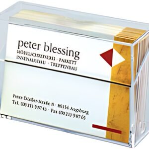 sigel Boîte pr. cartes de visite, plastique dur, transparent