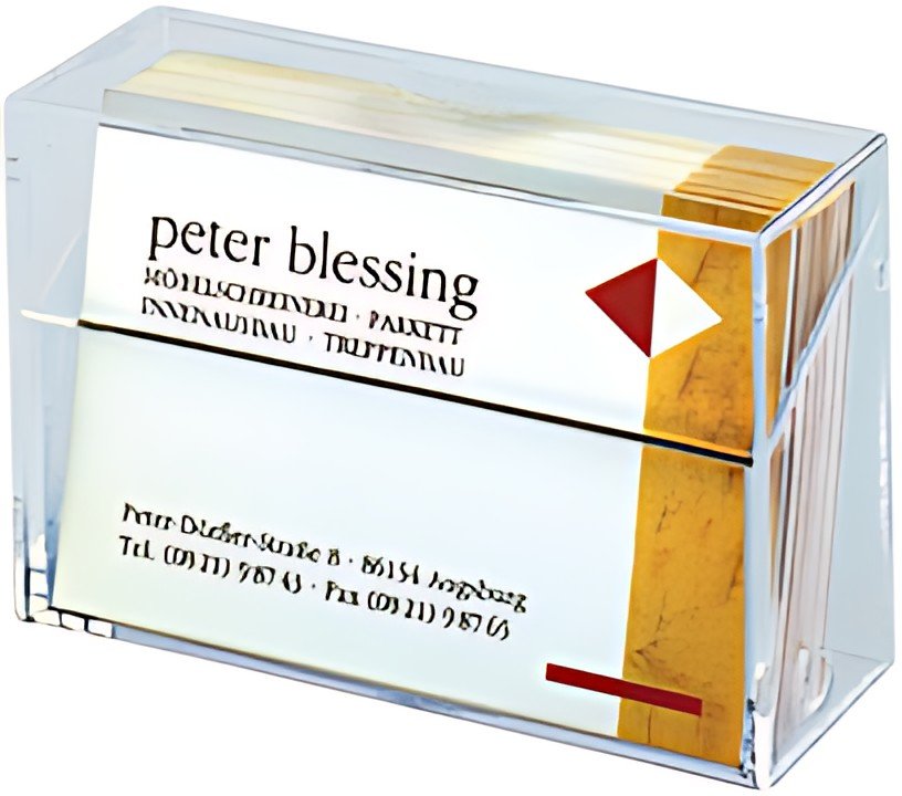 sigel Boîte pr. cartes de visite, plastique dur, transparent