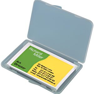 sigel Etui pour cartes de visite-Box, transparent, mat