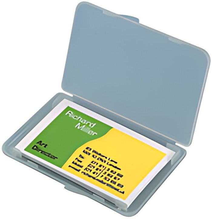 sigel Etui pour cartes de visite-Box, transparent, mat