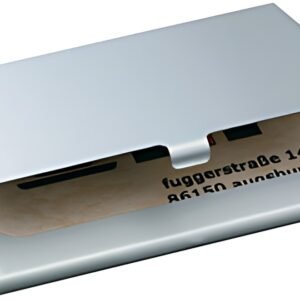 sigel étui pour cartes de visite "Alu", aluminium, argent