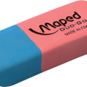 Maped Gomme en caoutchouc Duo-Gom, medium, bleu/rouge