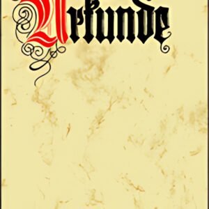 papier design sigel, DIN A4, motif "certificat de calligraphie"