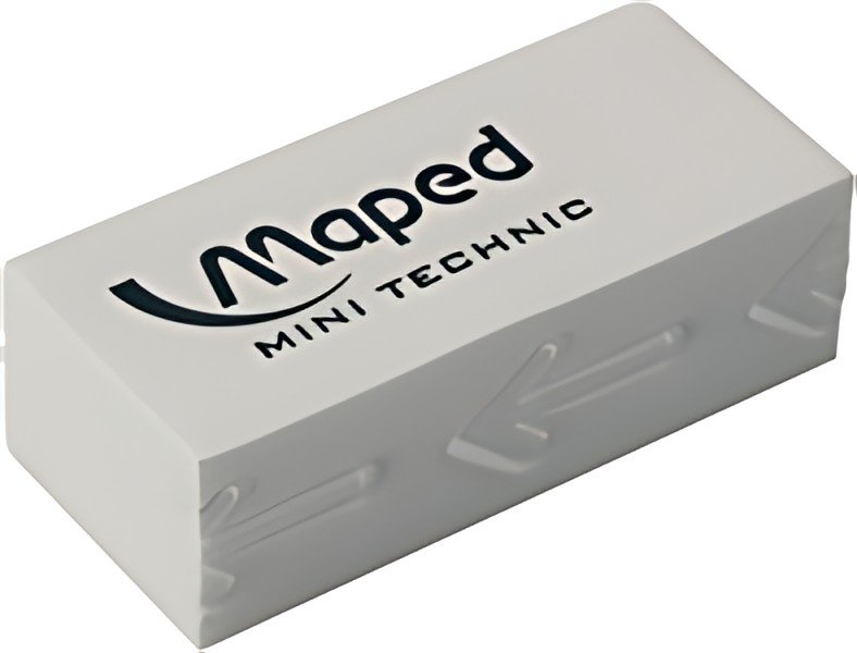 Maped Gomme en plastique Mini Technic 300, blanc