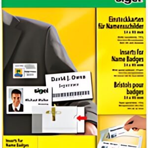 sigel Badges PC pour porte-badges, 54 x 90 mm