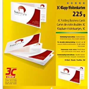 sigel cartes de visite doubles 3C, 90/180 x 55 mm, extra