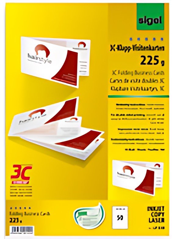 sigel cartes de visite doubles 3C, 90/180 x 55 mm, extra