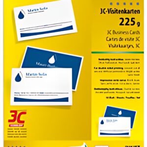 sigel Cartes de visite 3C, 85 x 55 mm, 225 g/m2, extra blanc