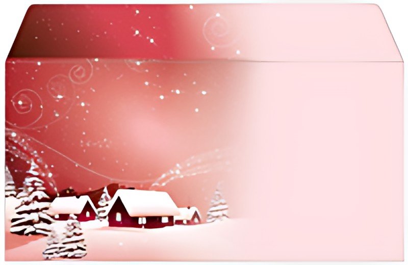 sigel Enveloppe à motif de Noël "Silent Night", format long