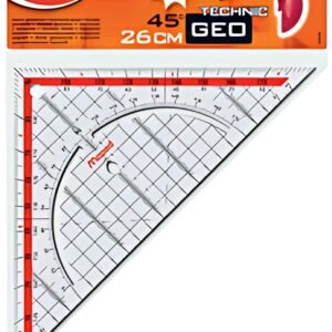 Maped Equerre Géo Technic, hypoténuse: 260 mm, en plastique