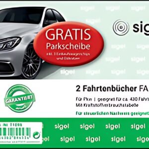 livret de formulaires sigel "Logbook Car" avec disque de stationnement GRATUIT